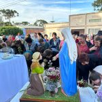 Comunidade Travessão Cavour Flores da Cunha realiza Caminhada da Fé em honra a N.Sa. Caravaggio