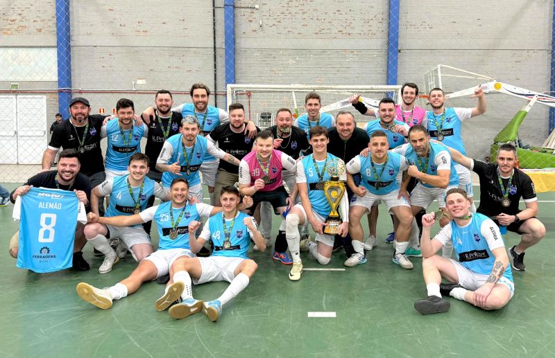 Boca Juniors/Serna é campeão inédito e invicto do Citadino de Futsal de Flores da Cunha