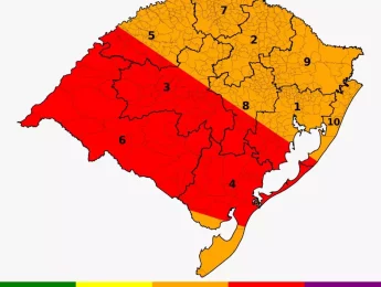 Defesa Civil emite alerta para possibilidade de temporais no Rio Grande do Sul a partir desta quinta-feira