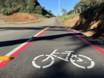 Flores da Cunha: Concluída a ciclofaixa que liga São Gotardo à Linha 60