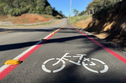 Flores da Cunha: Concluída a ciclofaixa que liga São Gotardo à Linha 60