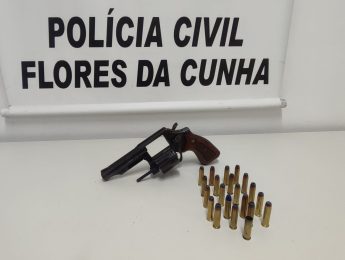 Homem é preso com revólver .357 no bairro São José, em Flores da Cunha