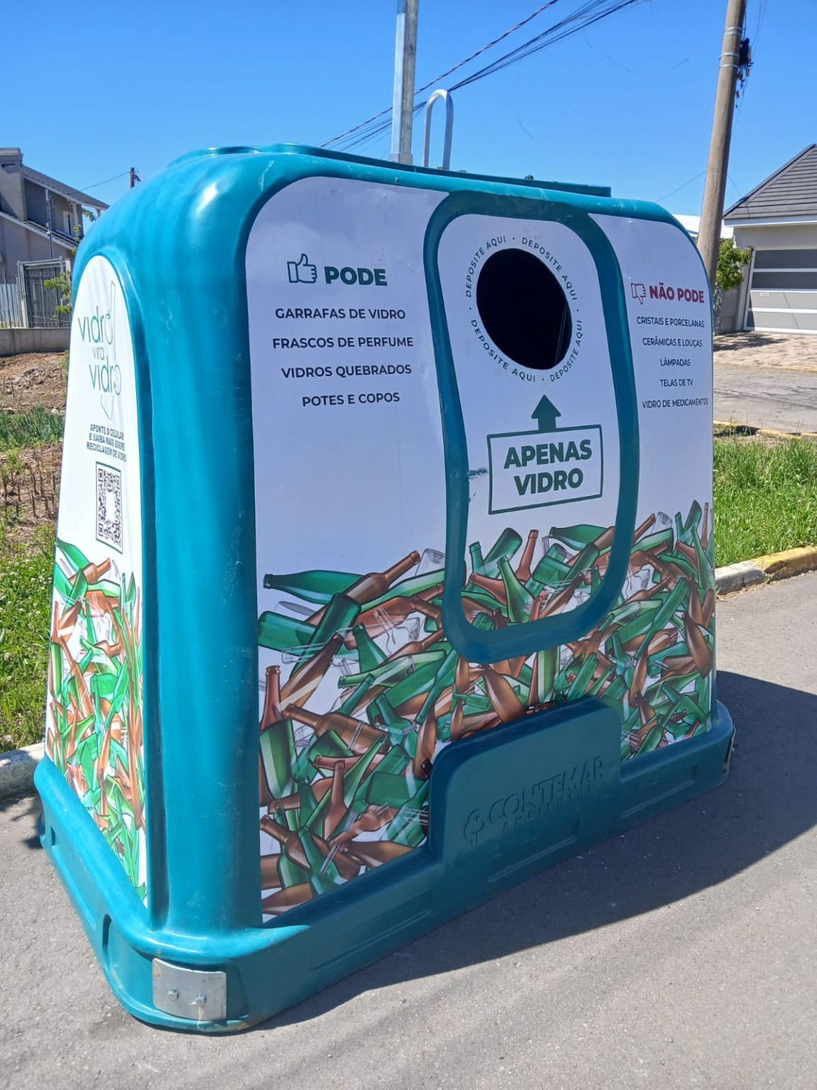 Flores da Cunha instala pontos de coleta para reciclagem de vidro Flores da Cunha instala pontos de coleta para reciclagem de vidro
